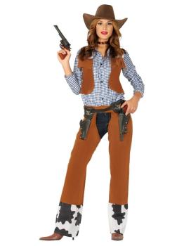 Fantasia de Cowgirl do Oeste para Adultos