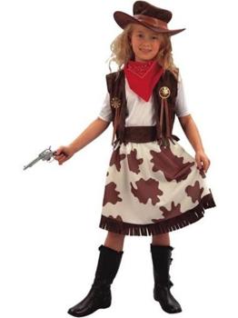 Fato de saia de vaca Cowgirl para menina