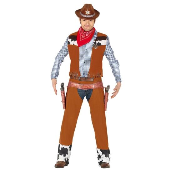Fantasia de cowboy Rustler adulto