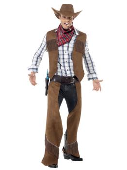 Fato de cowboy do Texas para adulto