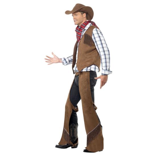 Fato de cowboy do Texas para adulto