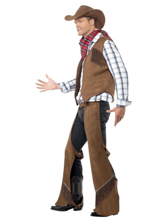 Fato de cowboy do Texas para adulto