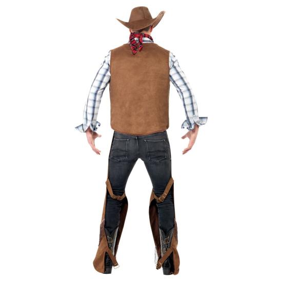 Fato de cowboy do Texas para adulto