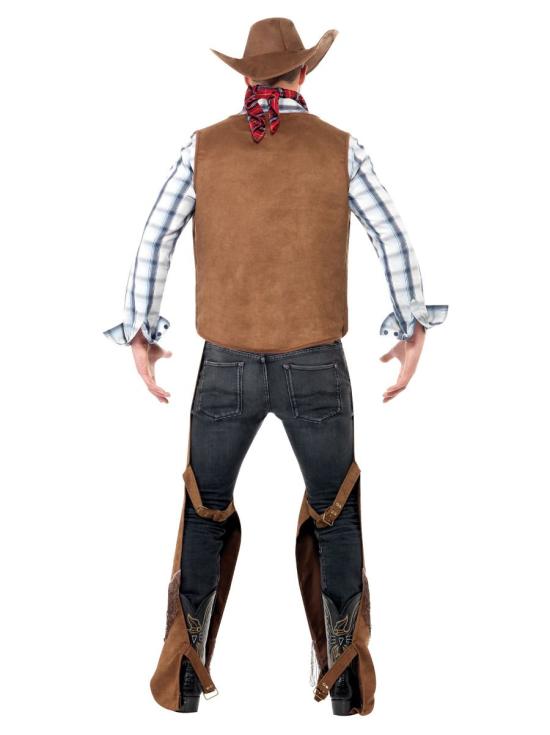 Fato de cowboy do Texas para adulto