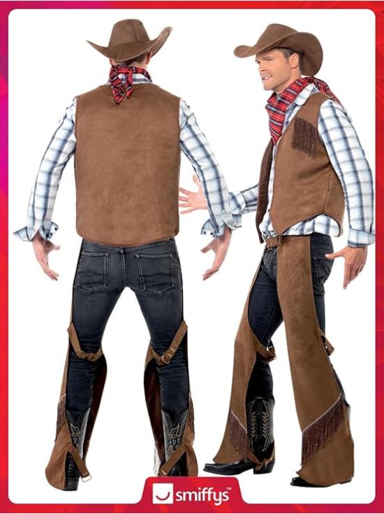 Fato de cowboy do Texas para adulto