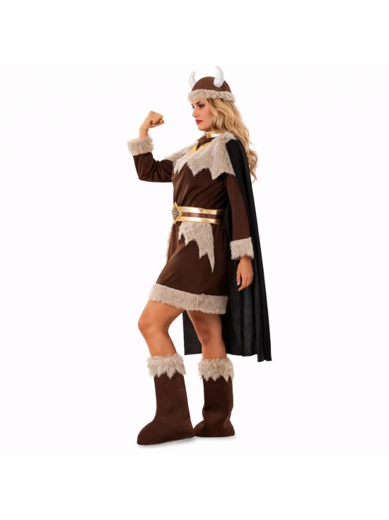 Fantasia de Mulher Viking Corajosa para Adultos