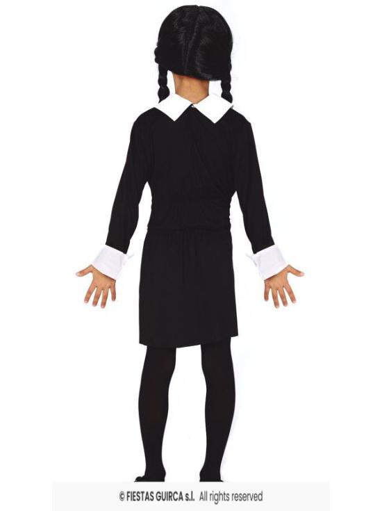 Fato de quarta-feira Addams tamanho criança