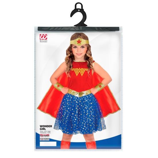 Fantasia de Garota Maravilha para Meninas – Inclui Capa, Tiara, Vestido e Pulseiras | Fantasia de Super-Herói Infantil Fantasia de Garota Maravilha para Meninas – Inclui Capa, Tiara, Vestido e Pulseiras | Fantasia de Super-Herói Infantil