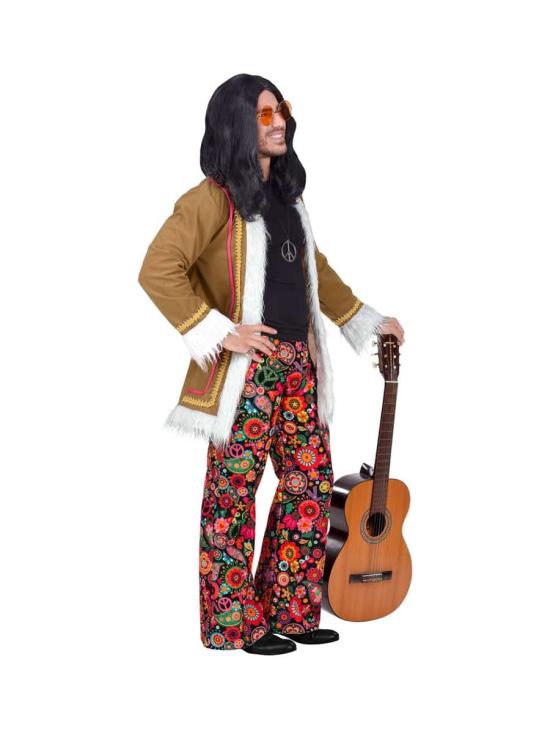 Fantasia Woodstock Hippie Tamanho Adulto