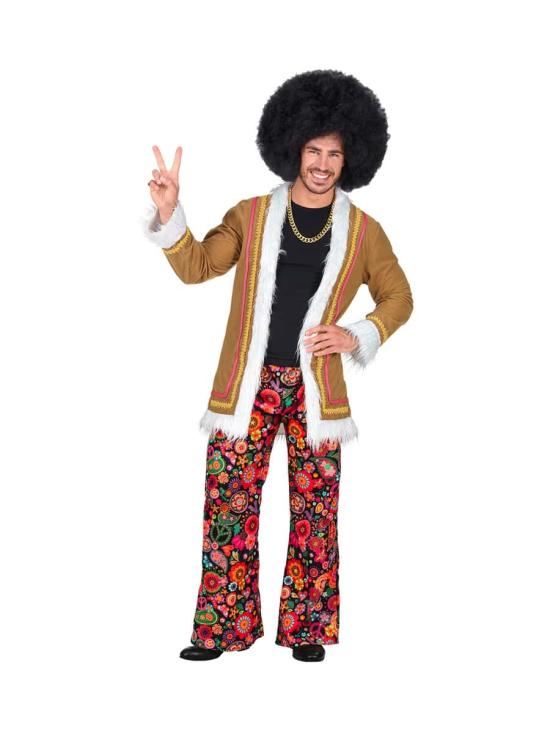 Fantasia Woodstock Hippie Tamanho Adulto