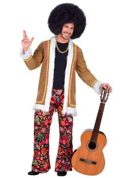 Fantasia Woodstock Hippie Tamanho Adulto