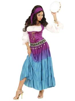 Fantasia de Cigana Esmeralda do Corcunda de Notre Dame para Mulheres