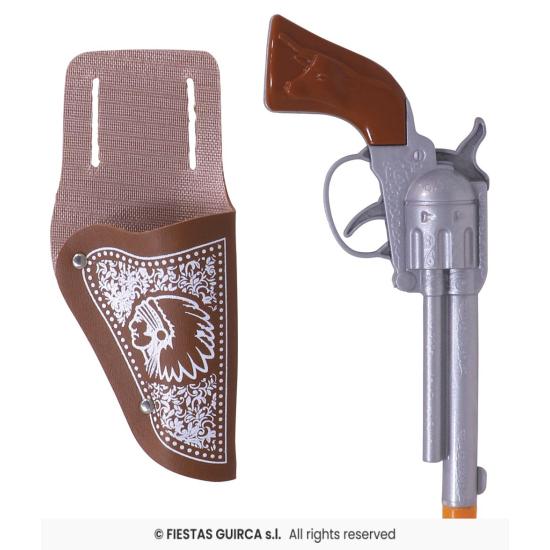 Dois coldres para pistolas de cowboy de 20 cm