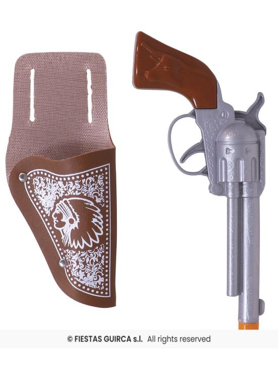 Dois coldres para pistolas de cowboy de 20 cm