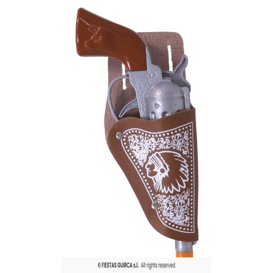 Dois coldres para pistolas de cowboy de 20 cm