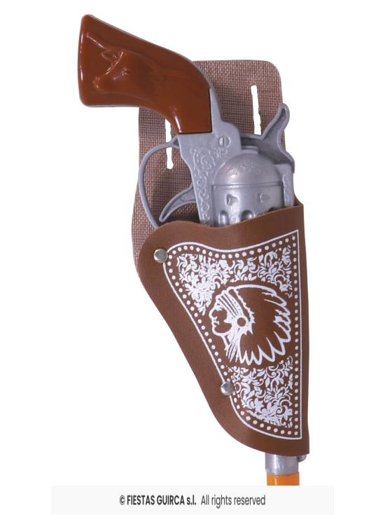 Dois coldres para pistolas de cowboy de 20 cm
