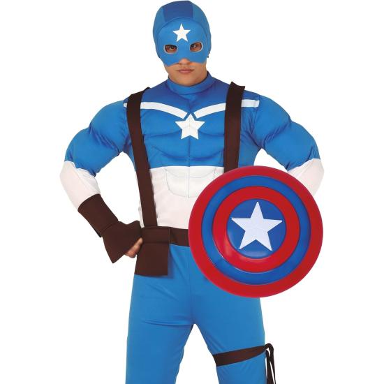 Escudo Capitão América 45 cm – Escudo Estrela Vermelha e Azul