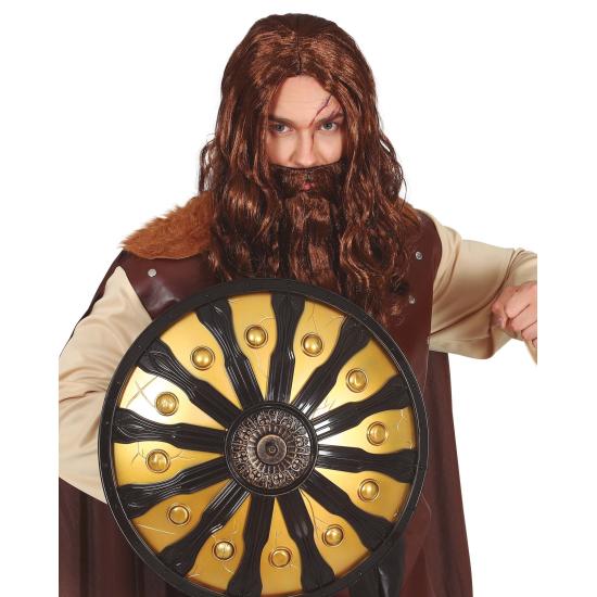 Escudo Espartano 45 cm - Acessório para Traje de Guerreiro Grego e Viking