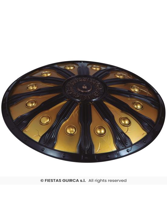 Escudo Espartano 45 cm - Acessório para Traje de Guerreiro Grego e Viking