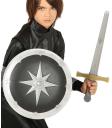 Escudo e Espada Medieval de 35 cm.