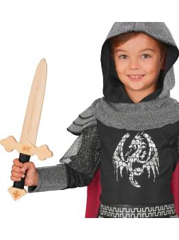 Espada de cavaleiro de madeira para trajes medievais