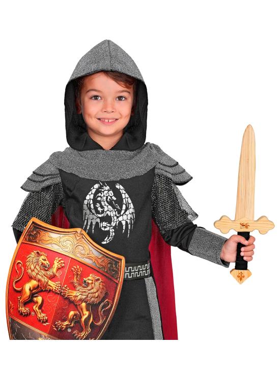 Espada de cavaleiro de madeira para trajes medievais