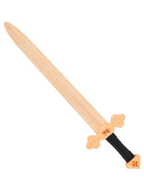 Espada de cavaleiro de madeira de 60 cm para trajes medievais.