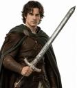 Espada medieval em PVC de 96 cm para cavaleiros, guerreiros e heróis de fantasia.