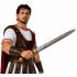 Espada nobre de 60 cm para trajes de guerreiro, romano e cavaleiro.