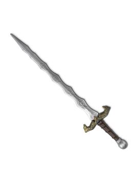 Botão de caveira de espada Viking