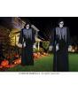Esqueleto em Manto Preto com Som 250 cm - Decoração de Halloween com Luz e Movimento