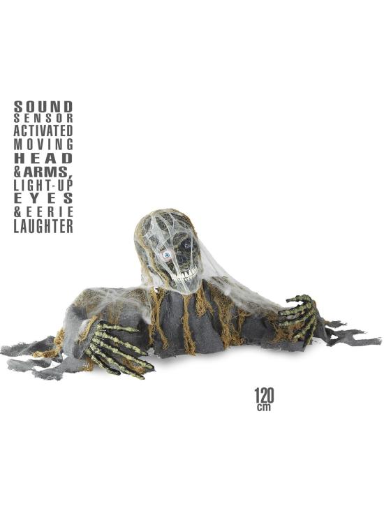 Zombie Skeleton Groundbreaker com Movimento 120 cm