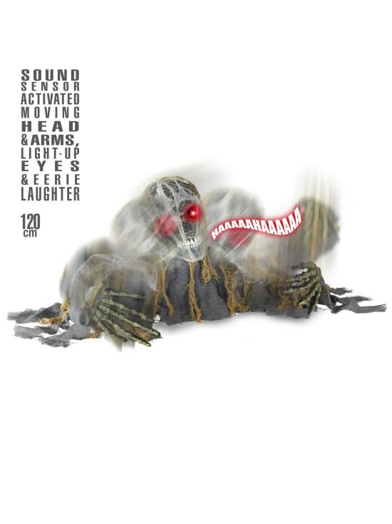 Zombie Skeleton Groundbreaker com Movimento 120 cm