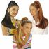 Extensões de cabelo.