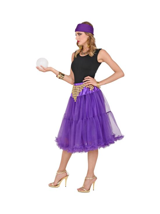 Saia Anágua de Tule 65 cm Roxo