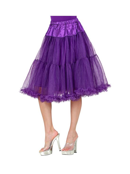 Saia Anágua de Tule 65 cm Roxo
