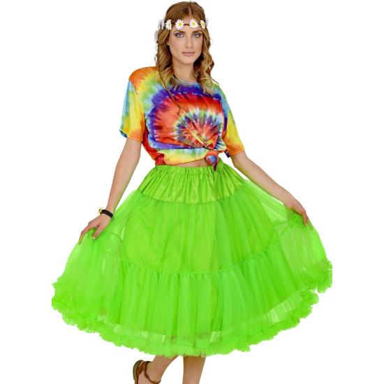 Saia Anágua de Tule 65 cm na cor Verde