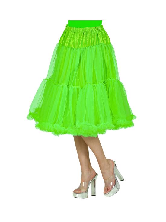 Saia Anágua de Tule 65 cm na cor Verde