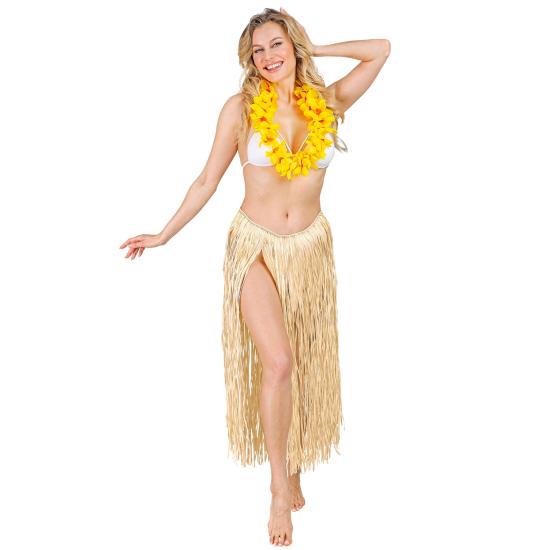 Saia de palha havaiana luxuosa 78 cm para adulto
