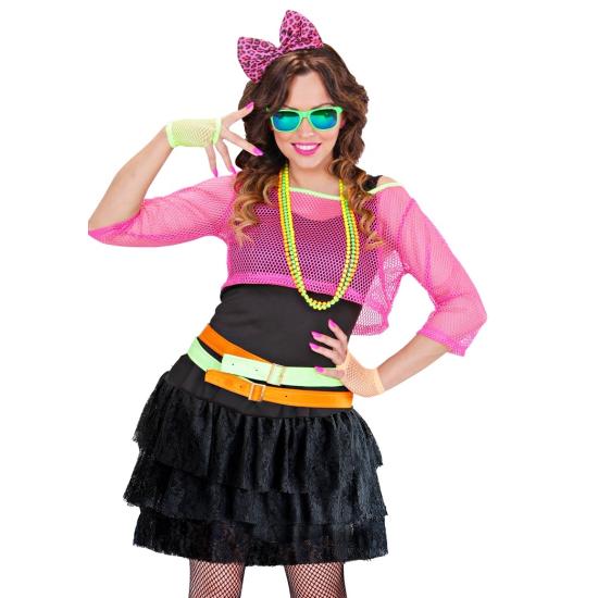 Cores das saias dos anos 80