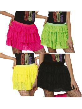 Saias Anos 80 Cores Neon