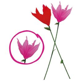 Tulipa para Dança Lanterna com Vela 50 cms