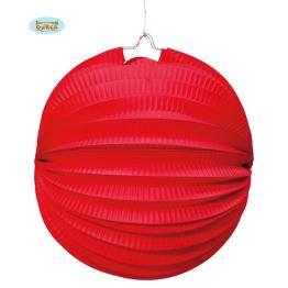 Lanterna esférica vermelha 20 cm
