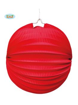 Lanterna esférica vermelha 20 cm