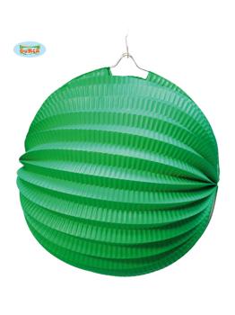 Lanterna Esférica Verde 20 CMS.