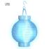Lanterna em Tecido Azul com Luzes Led Brancas 15cms