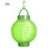 Lanterna em Tecido Verde com Luzes Led Brancas 15cms