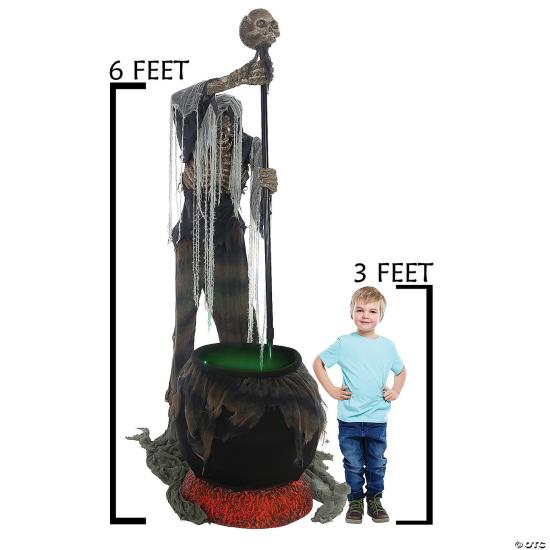 Figura animada do Terror Cauldron Creeper 1,8 m (MR127029)