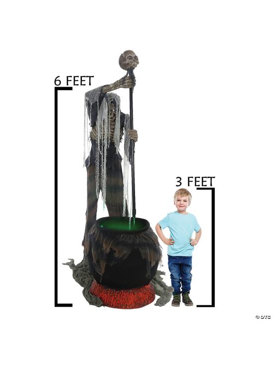 Figura animada do Terror Cauldron Creeper 1,8 m (MR127029)