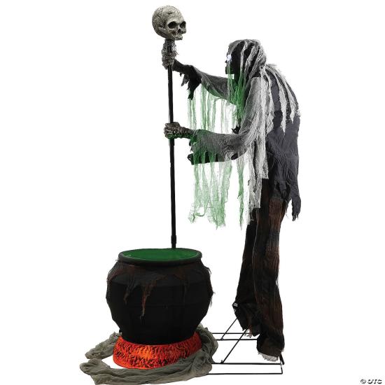Figura animada do Terror Cauldron Creeper 1,8 m (MR127029)